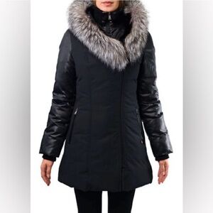 -37 temp Sicily Winter Coat -Genuine
Natural Silver Fox Fur